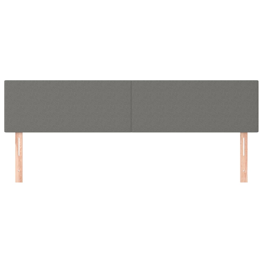 2 db sötétszürke szövet fejtámla 90x5x78/88 cm