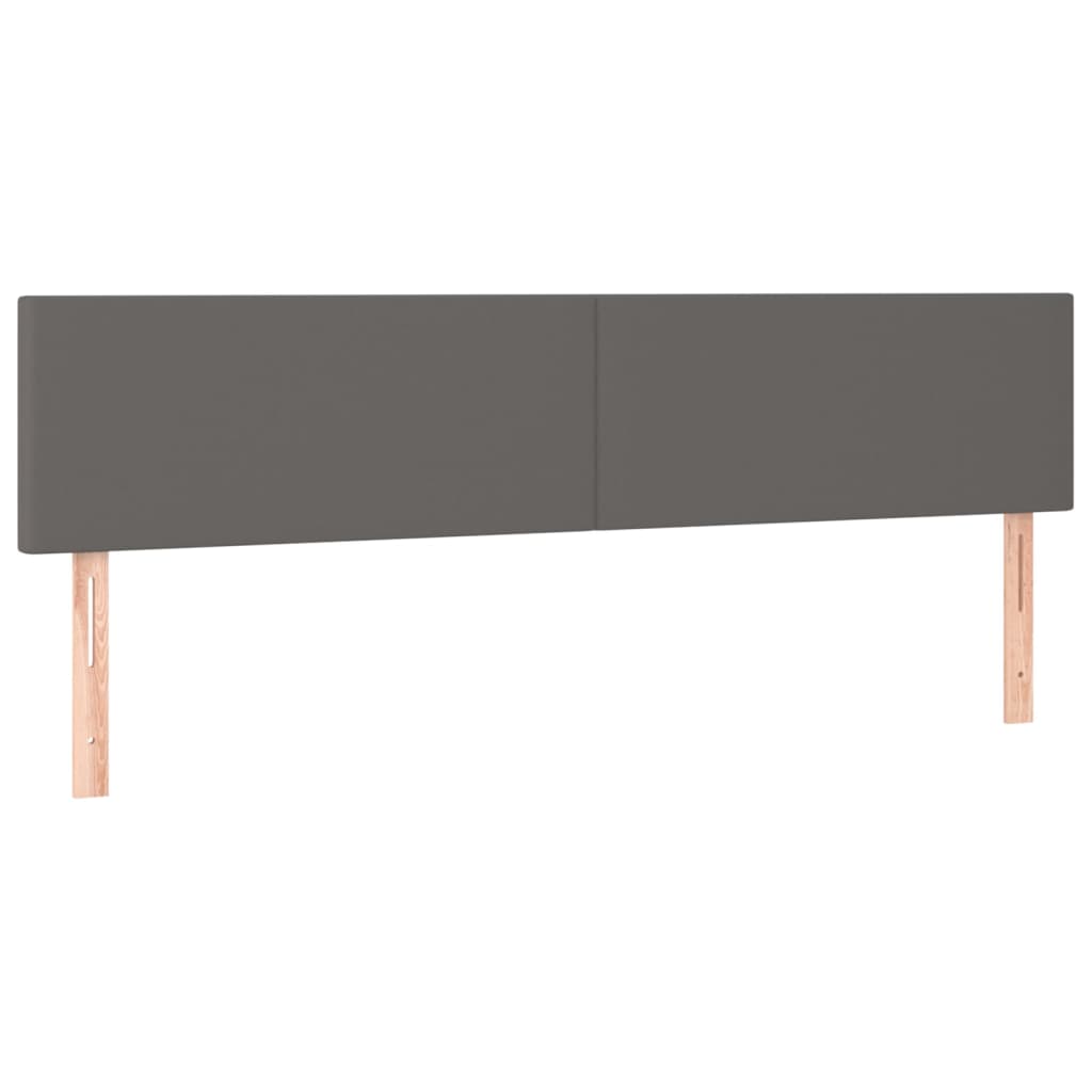 2 db szürke műbőr fejtámla 90x5x78/88 cm