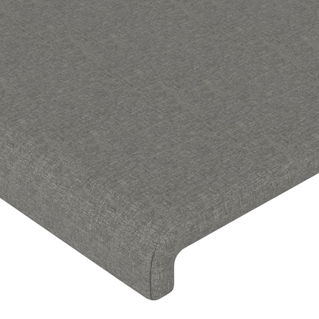 2 db sötétszürke szövet fejtámla 100x5x78/88 cm