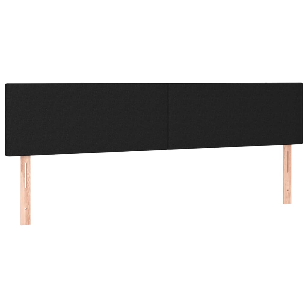 2 db fekete szövet fejtámla 100x5x78/88 cm