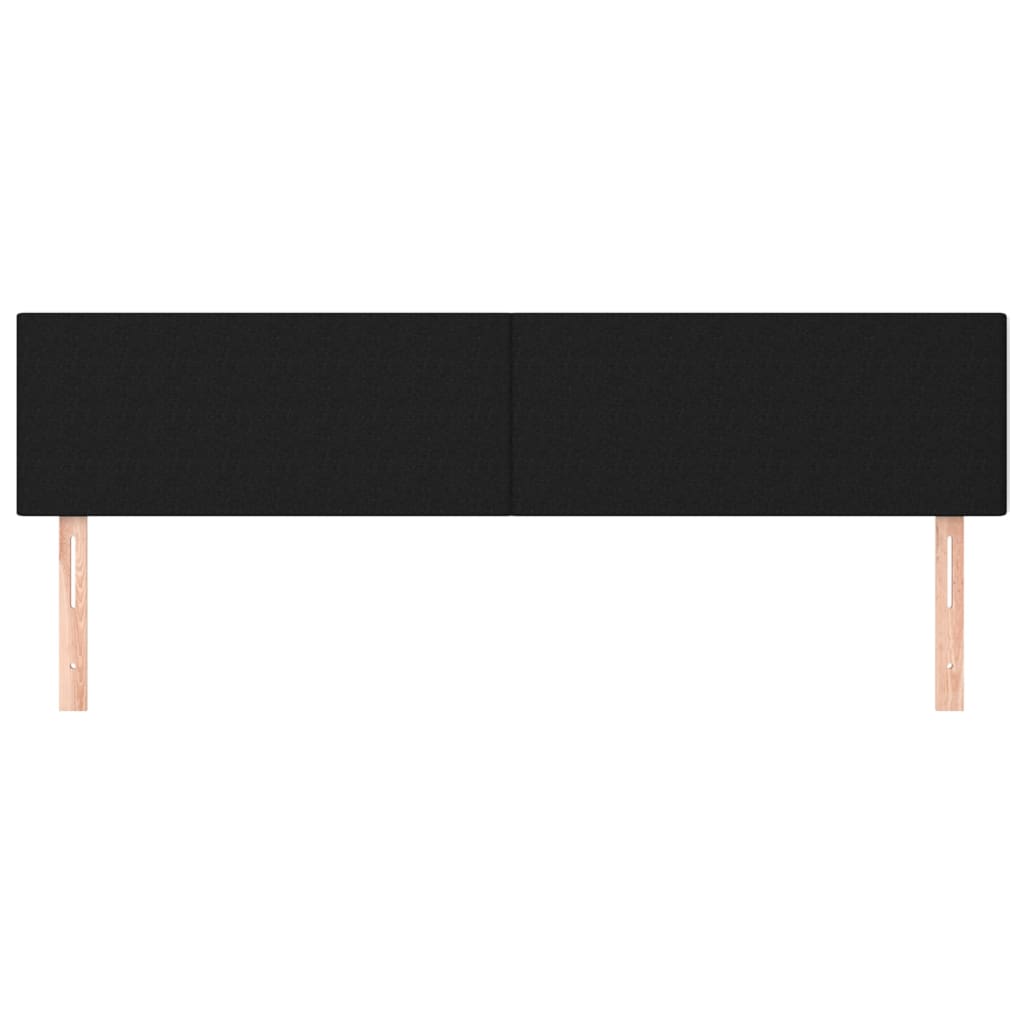 2 db fekete szövet fejtámla 100x5x78/88 cm