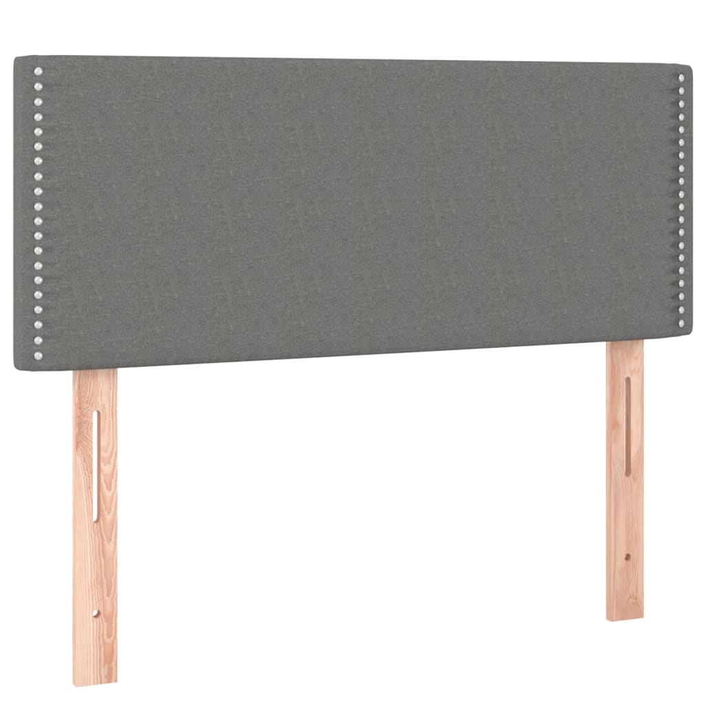 sötétszürke szövet fejtámla 100x5x78/88 cm