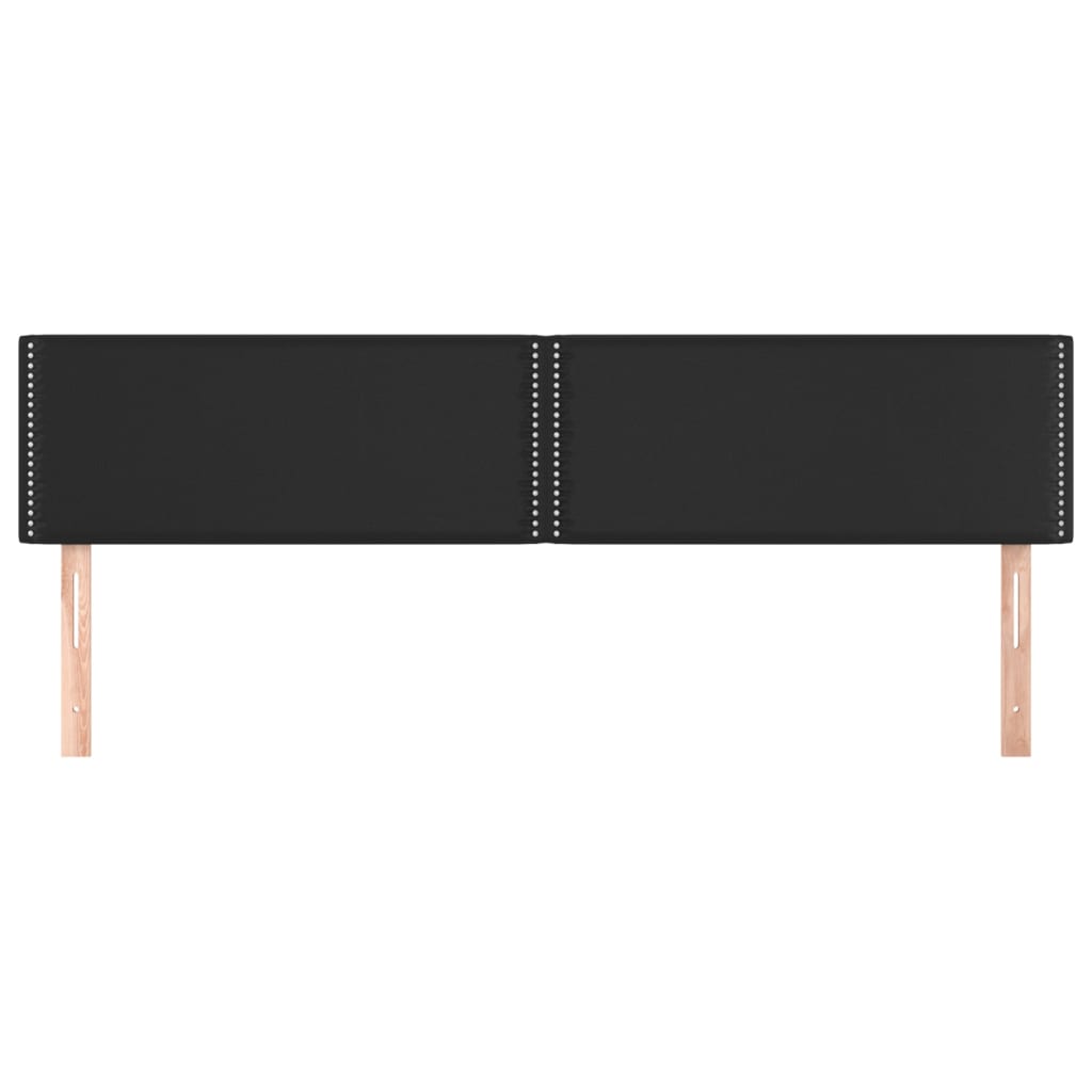 2 db fekete műbőr fejtámla 90x5x78/88 cm