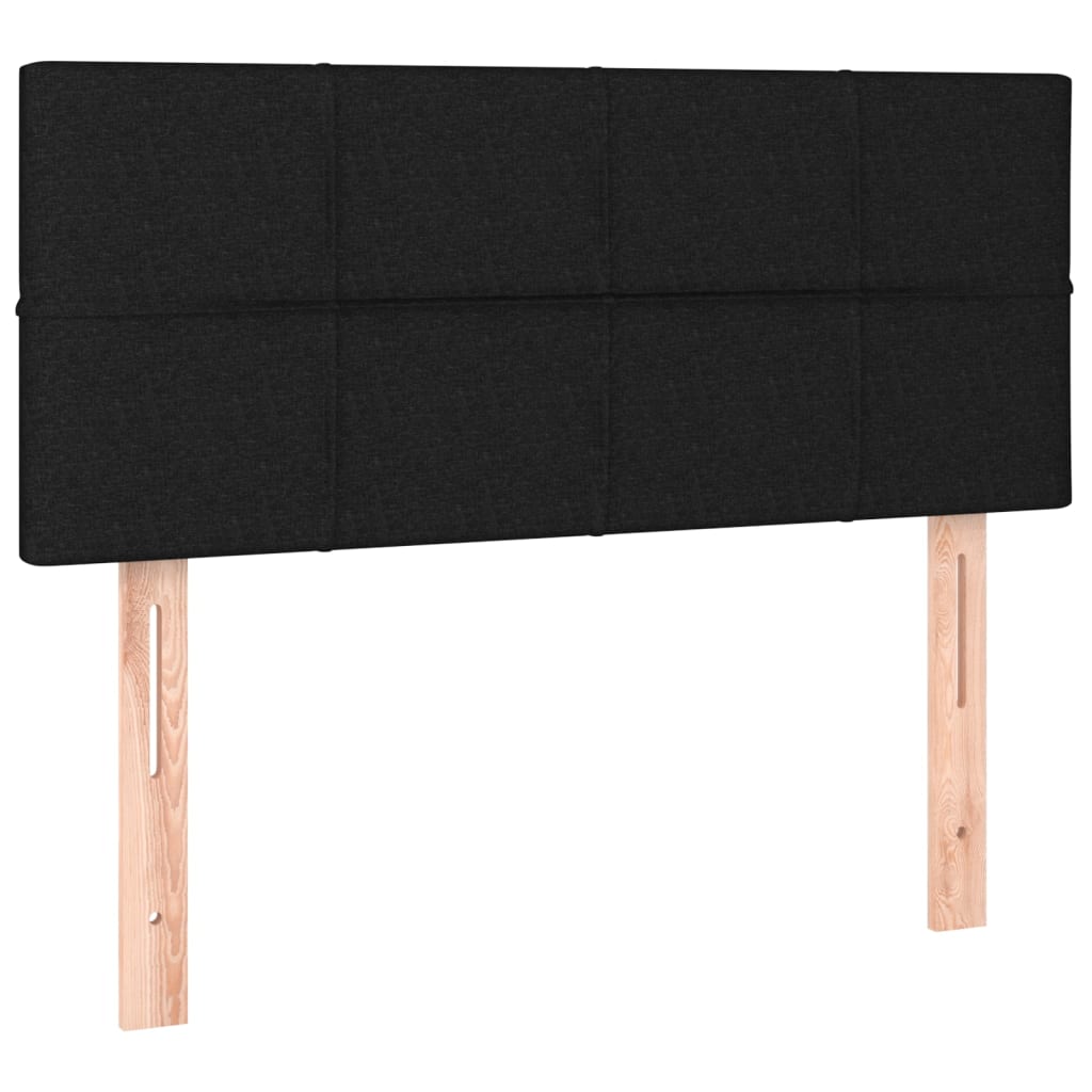 fekete szövet fejtámla 100x5x78/88 cm