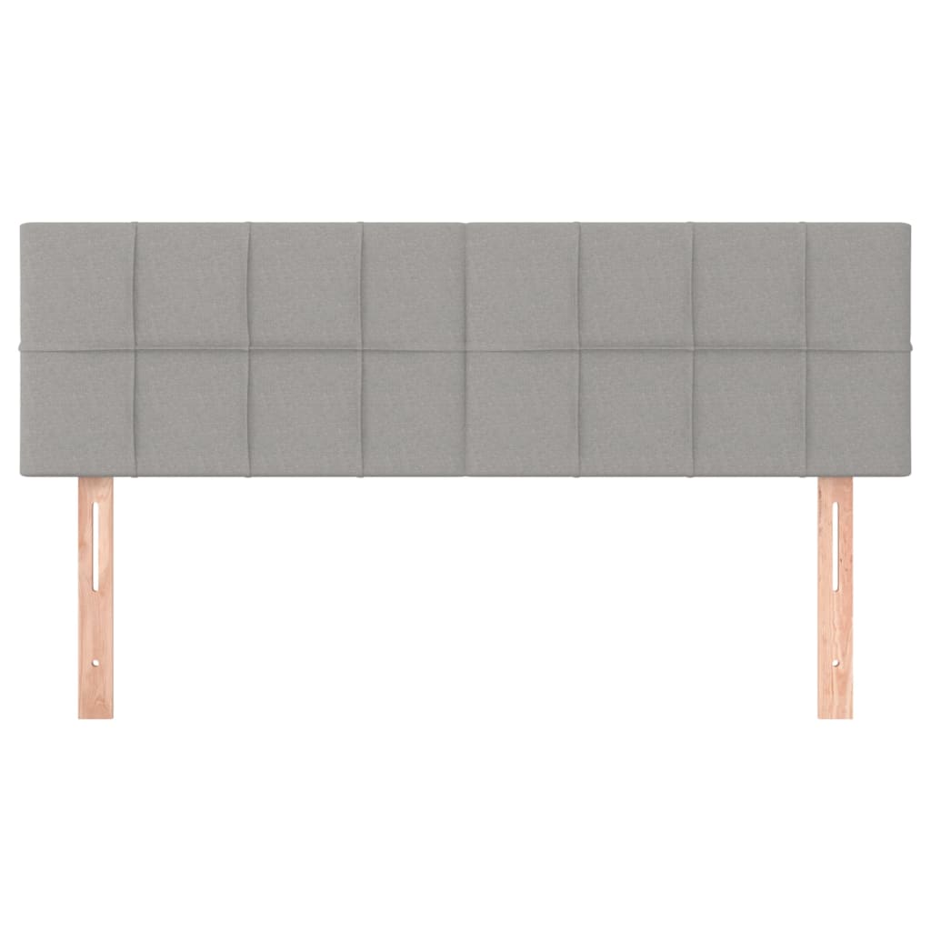 2 db világosszürke szövet fejtámla 72 x 5 x 78/88 cm