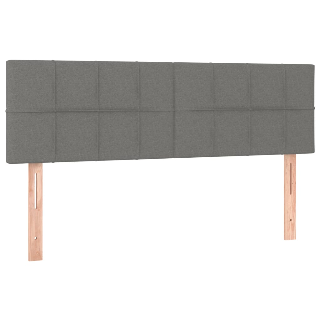 2 db sötétszürke szövet fejtámla 72 x 5 x 78/88 cm