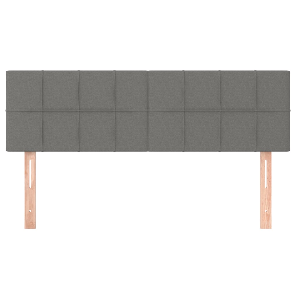 2 db sötétszürke szövet fejtámla 72 x 5 x 78/88 cm