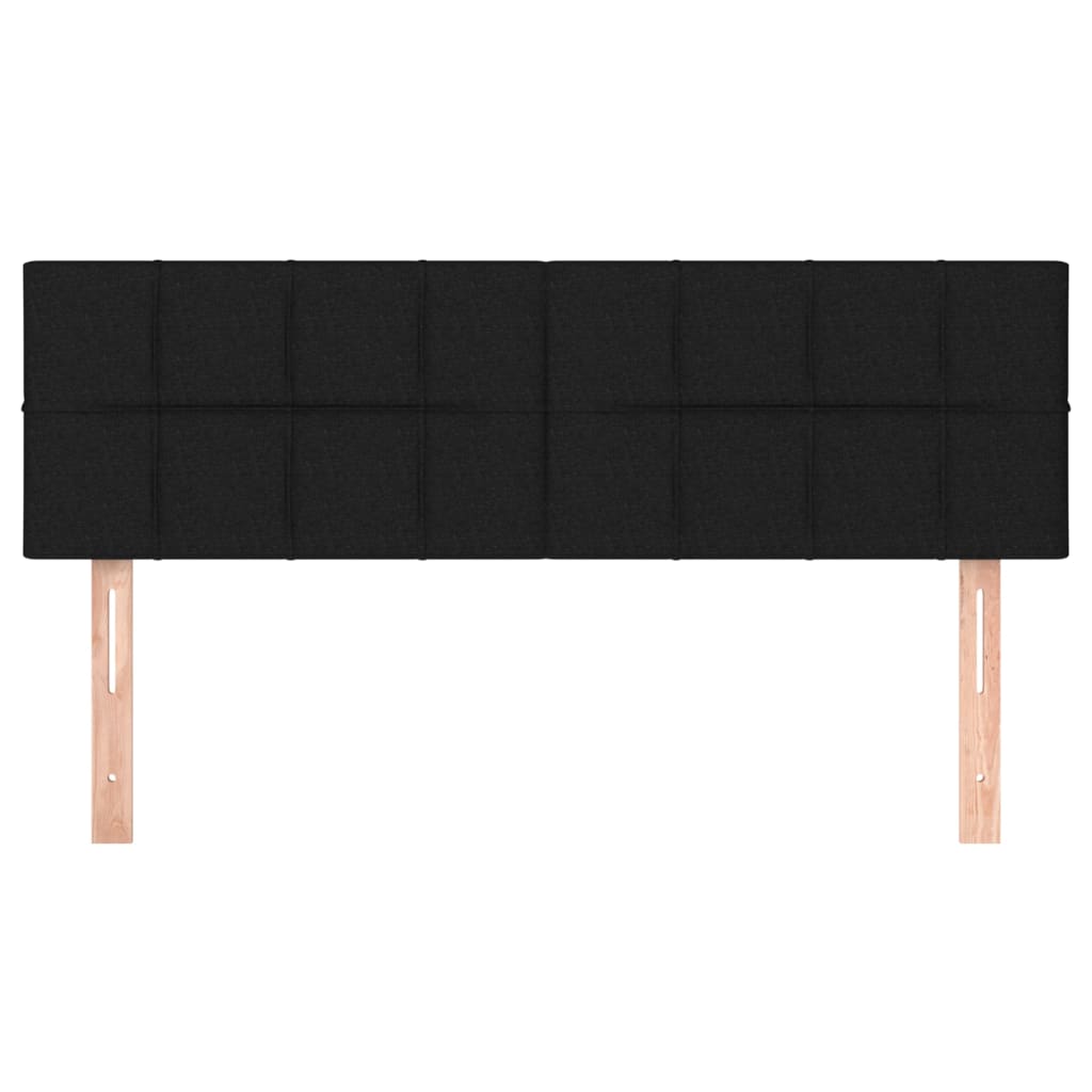 2 db fekete szövet fejtámla 72 x 5 x 78/88 cm