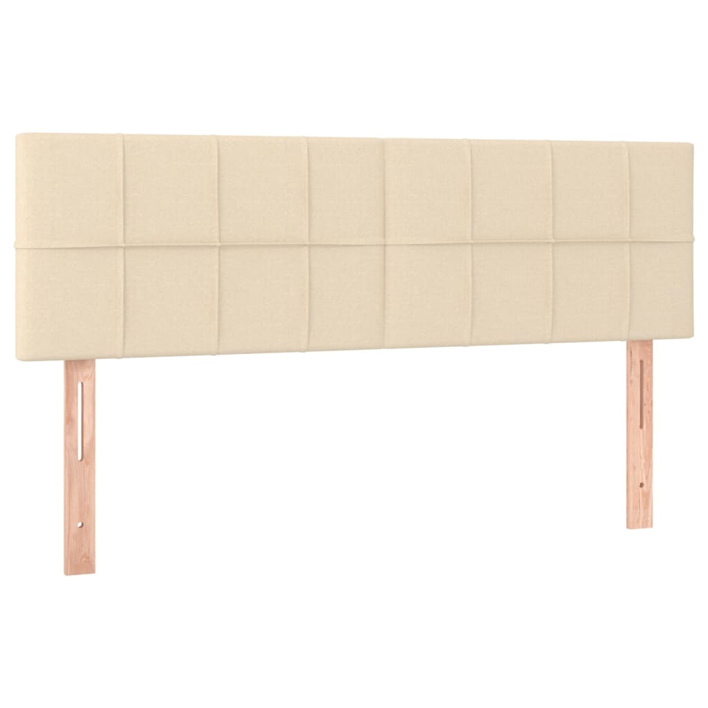 2 db krémszínű szövet fejtámla 72 x 5 x 78/88 cm
