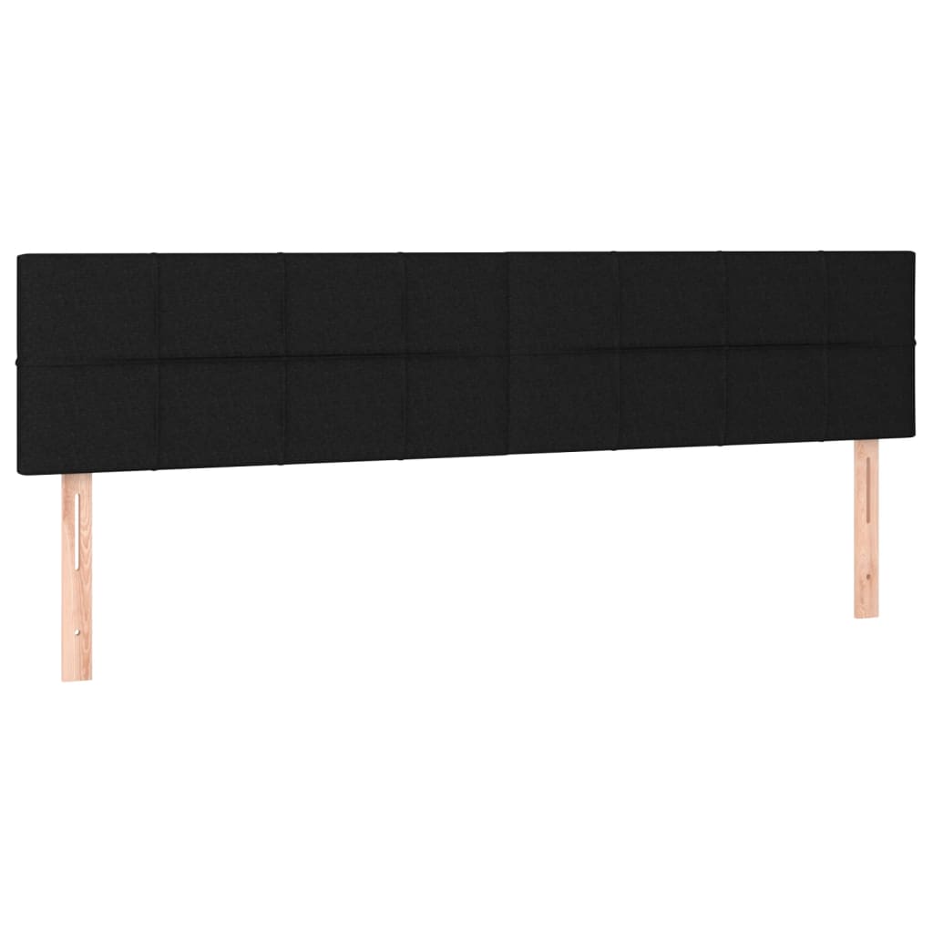 2 db fekete szövet fejtámla 80 x 5 x 78/88 cm