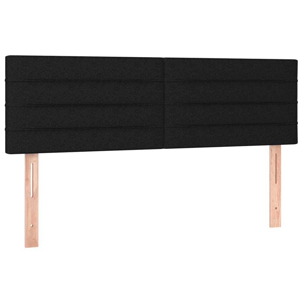 2 db fekete szövet fejtámla 72 x 5 x 78/88 cm