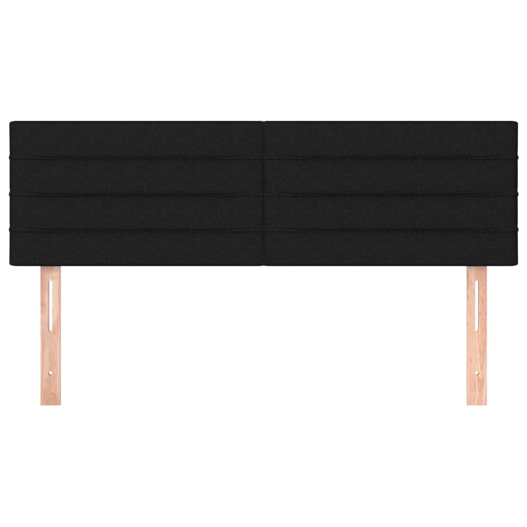 2 db fekete szövet fejtámla 72 x 5 x 78/88 cm