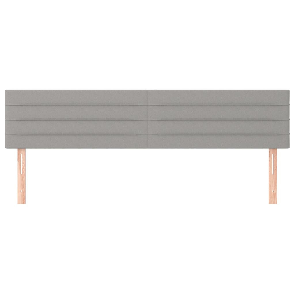 2 db világosszürke szövet fejtámla 90x5x78/88 cm