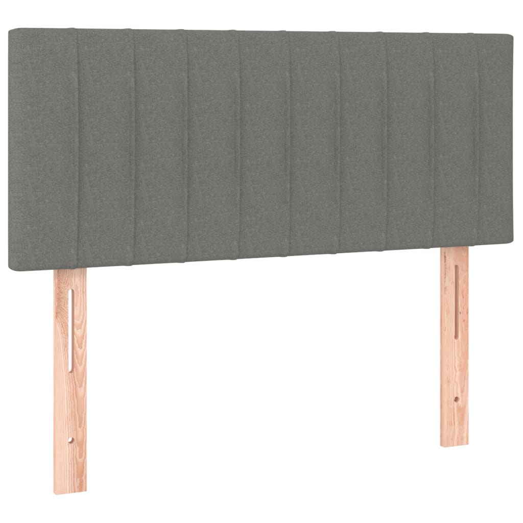 sötétszürke szövet fejtámla 90x5x78/88 cm