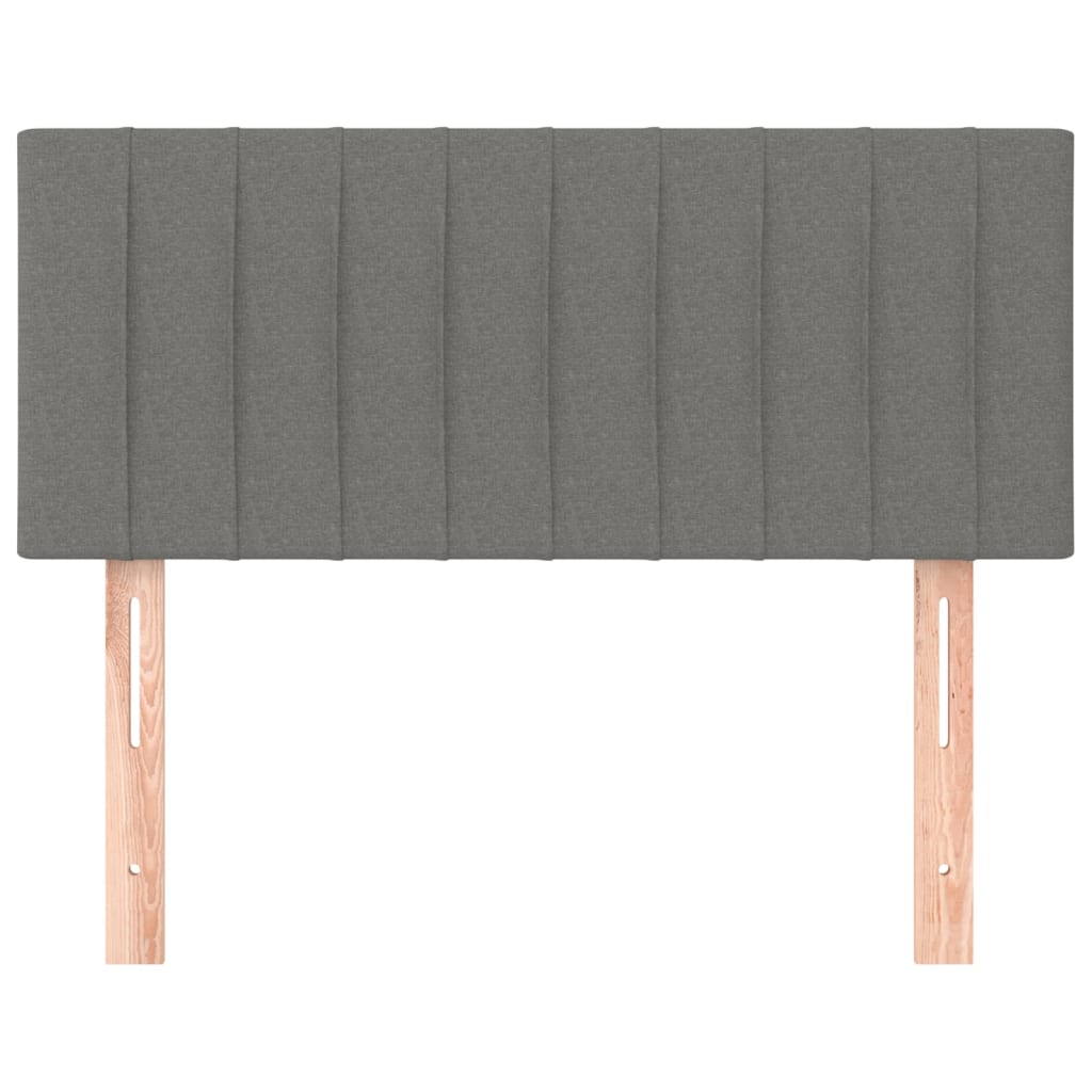 sötétszürke szövet fejtámla 90x5x78/88 cm