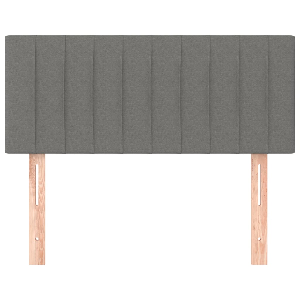sötétszürke szövet fejtámla 100x5x78/88 cm