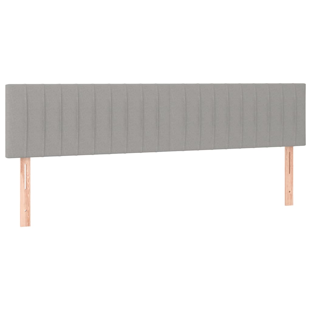 2 db világosszürke szövet fejtámla 80 x 5 x 78/88 cm