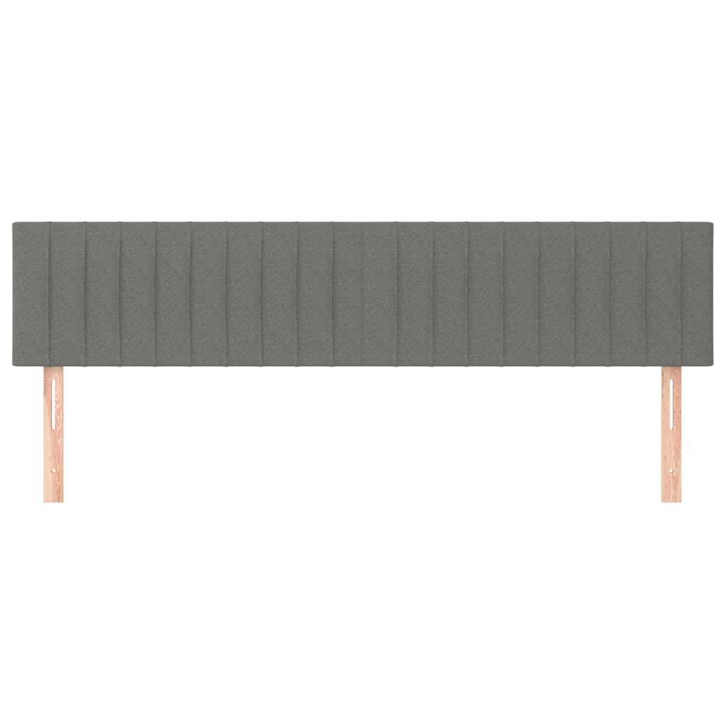 2 db sötétszürke szövet fejtámla 90x5x78/88 cm