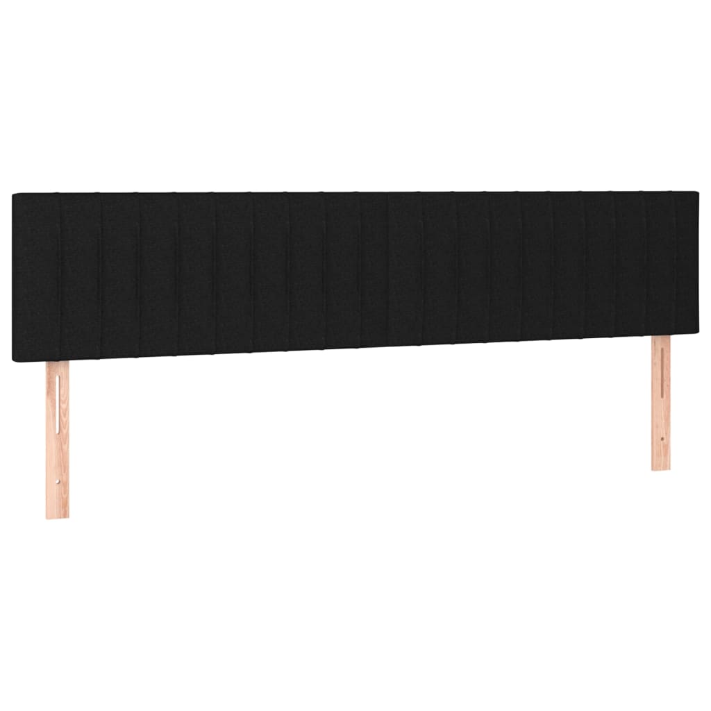 2 db fekete szövet fejtámla 90x5x78/88 cm