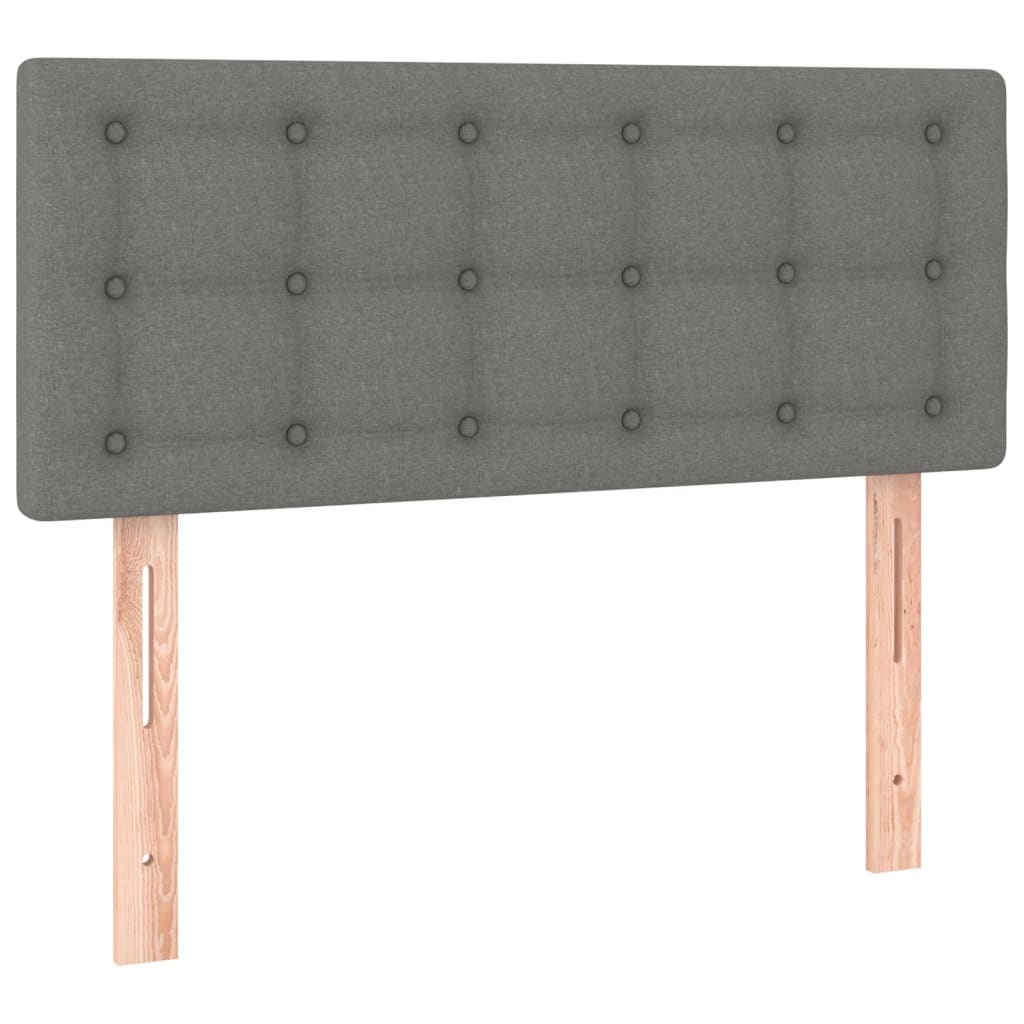 sötétszürke szövet fejtámla 90x5x78/88 cm