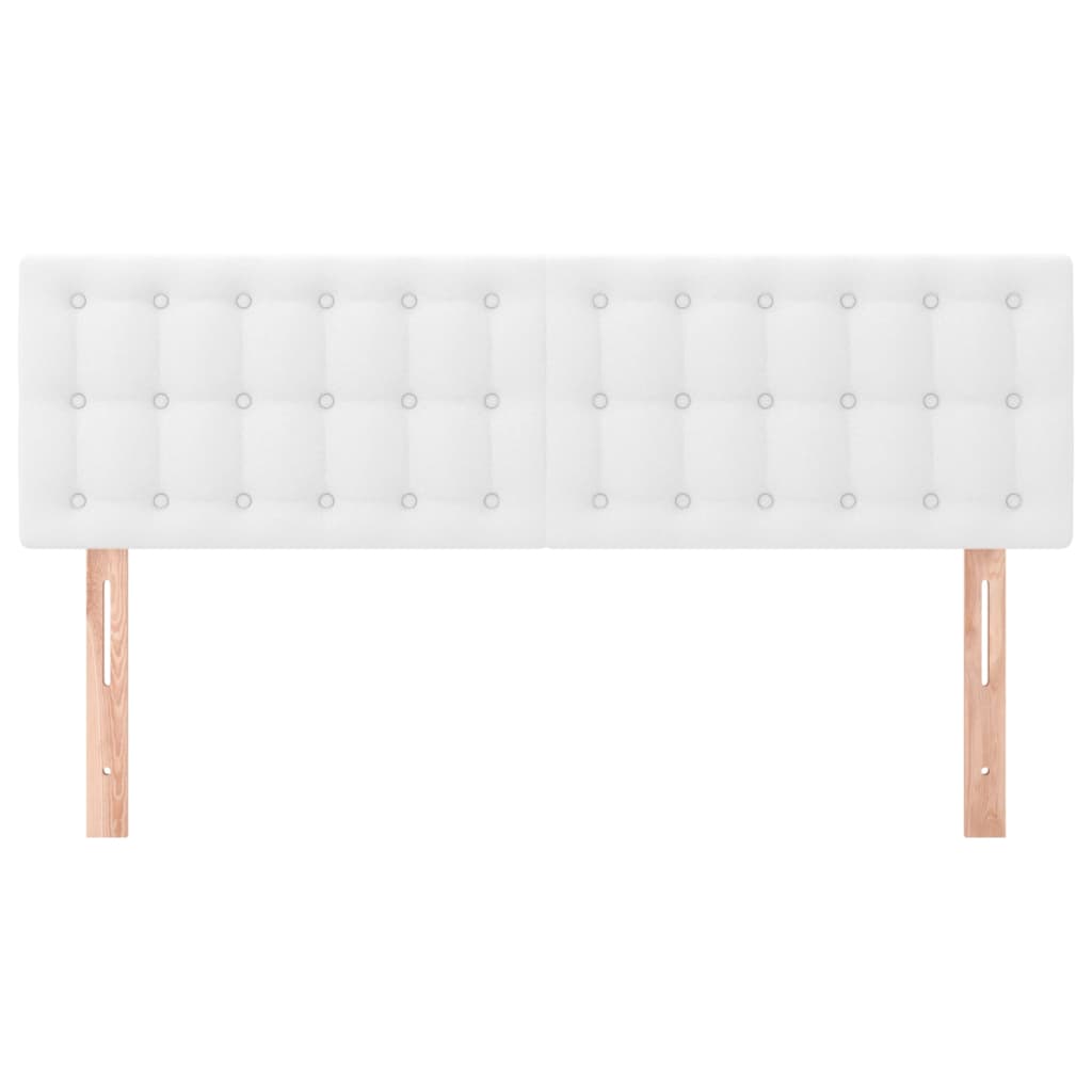 2 db fehér műbőr fejtámla 72 x 5 x 78/88 cm