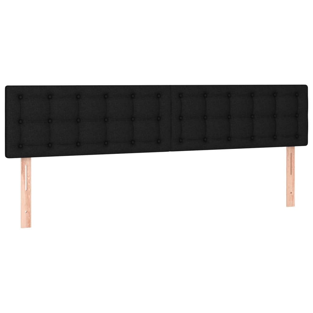 2 db fekete szövet fejtámla 90x5x78/88 cm