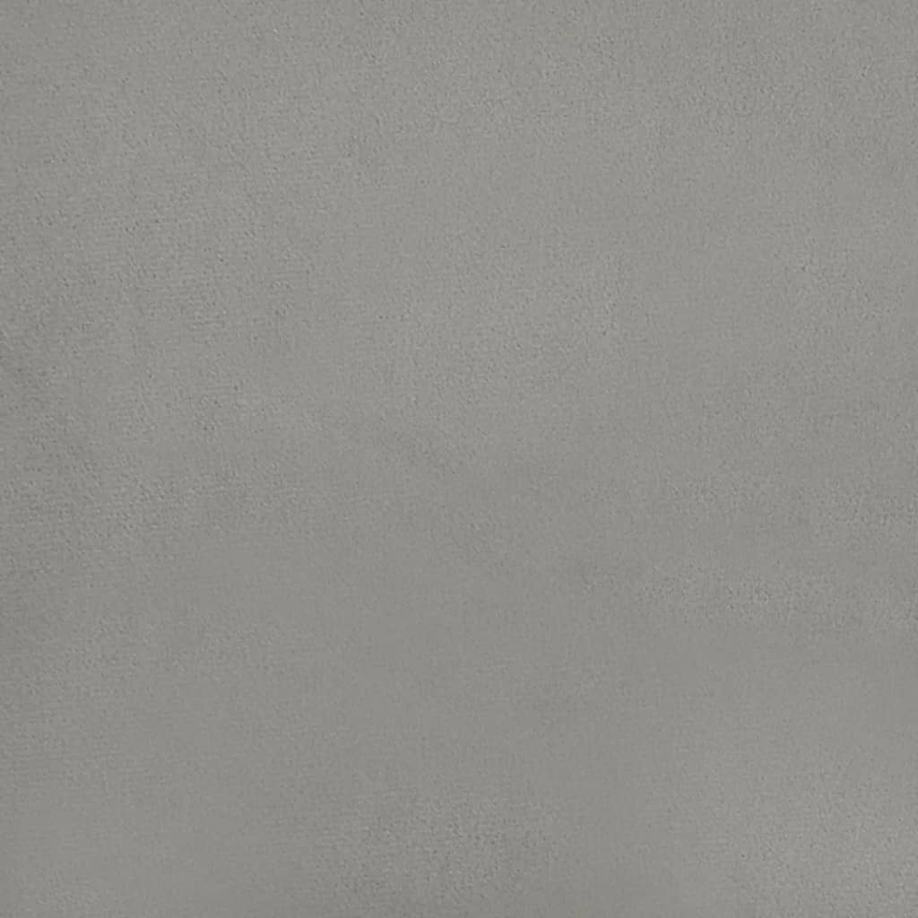 2 db világosszürke bársony fejtámla 100x5x78/88 cm