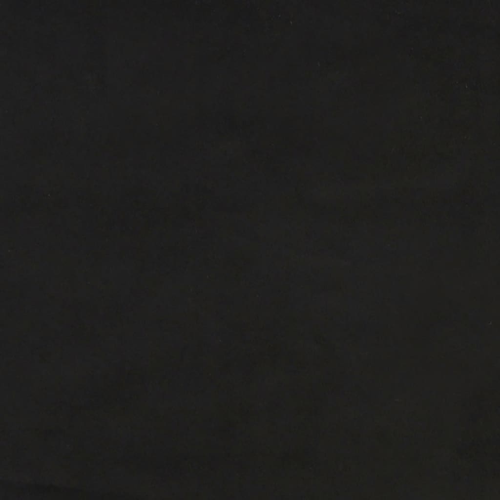 fekete bársony zsebrugós ágymatrac 120x200x20 cm