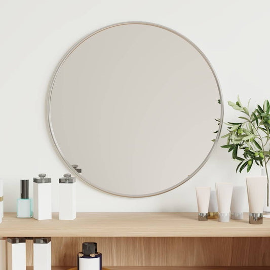 ezüstszínű falitükör Ø 40 cm Kerek