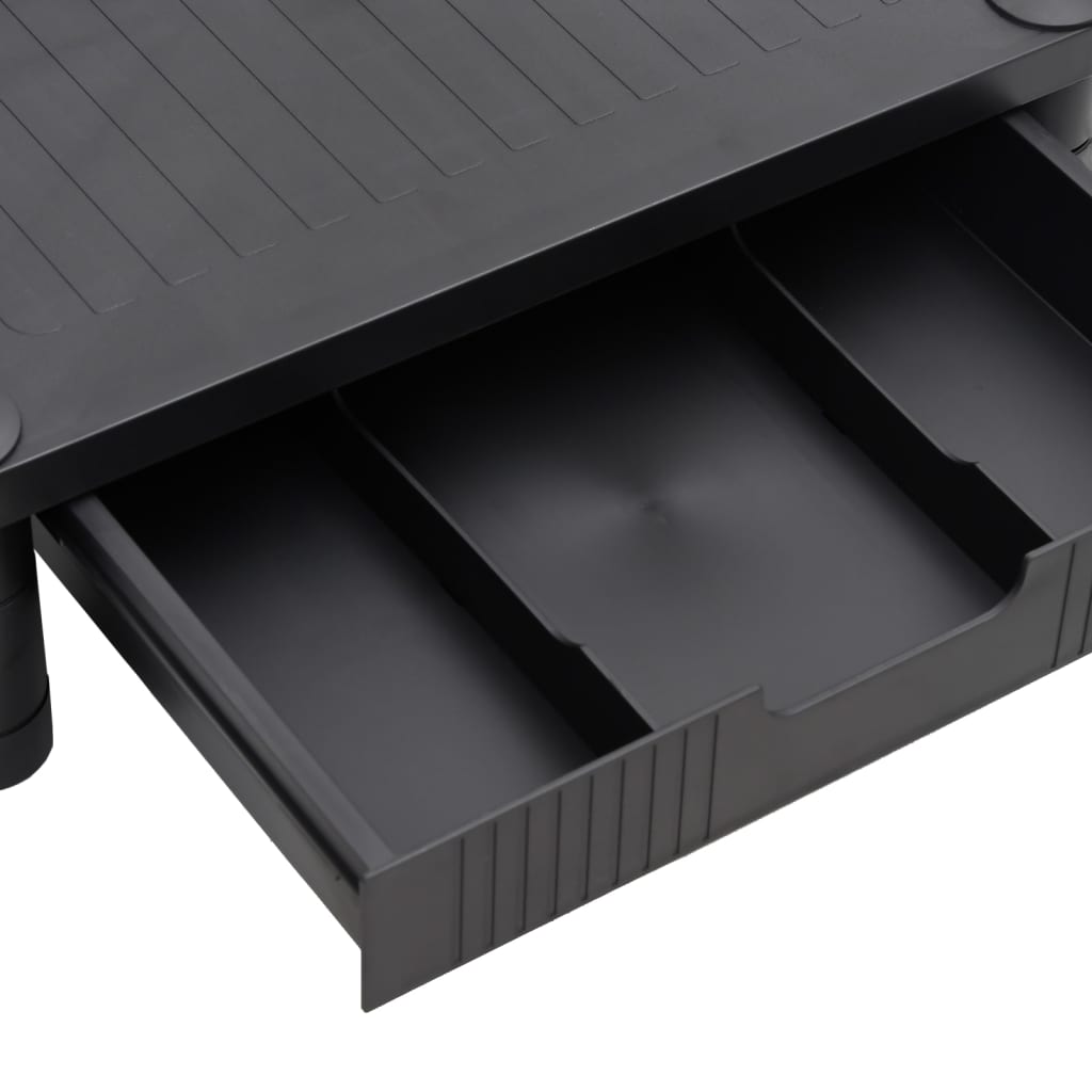 fekete monitorállvány 43 x 30,5 x 13 cm