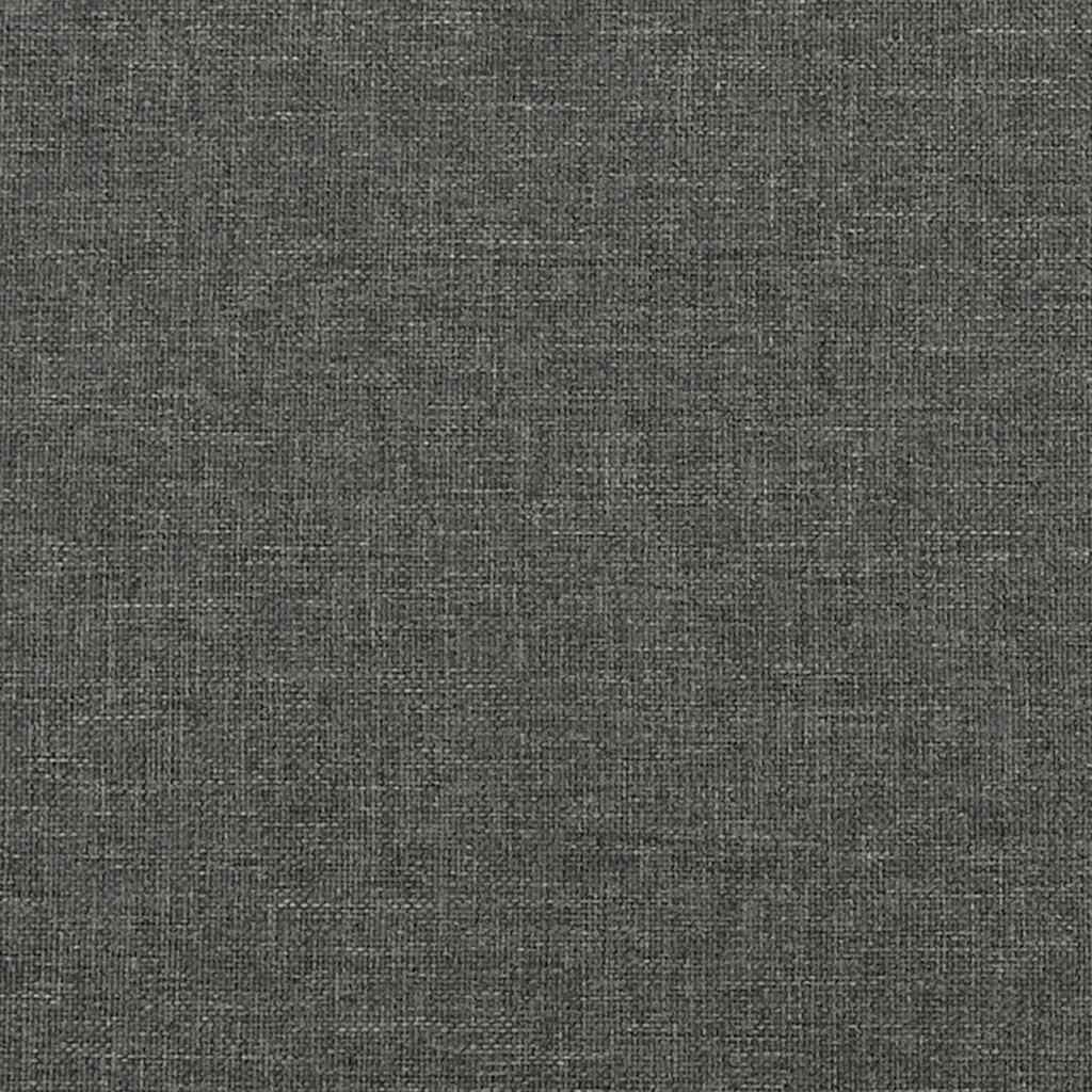 sötétszürke szövet ágykeret matrac nélkül 90x200 cm