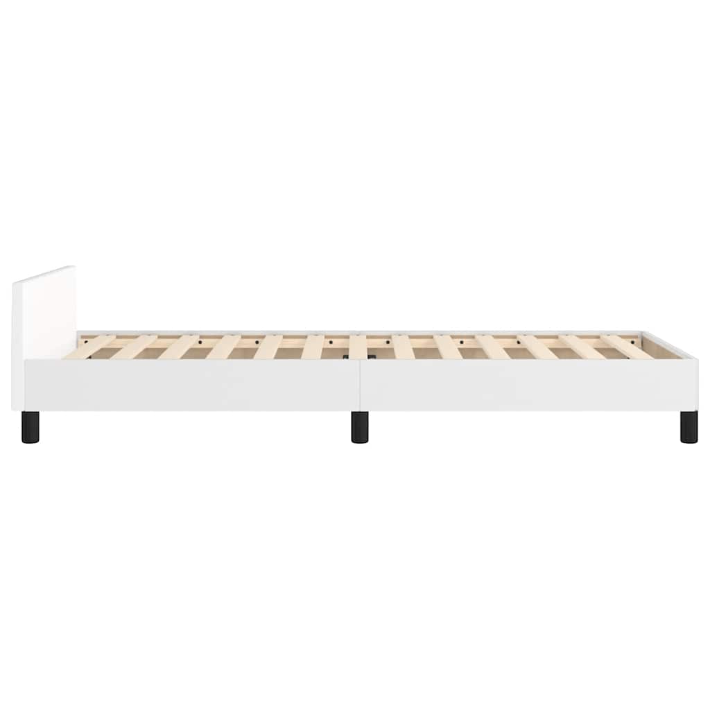 fehér ágykeret fejtámlával matrac nélkül 90x200 cm