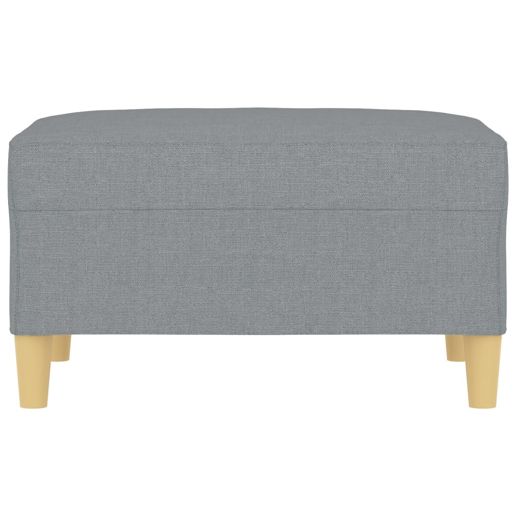 világosszürke szövet lábzsámoly 70x55x41 cm