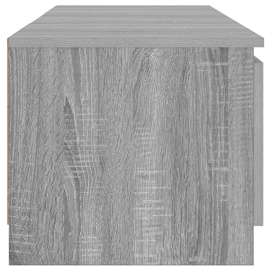 szürke sonoma színű TV-szekrény LED-ekkel 140 x 40 x 36 cm