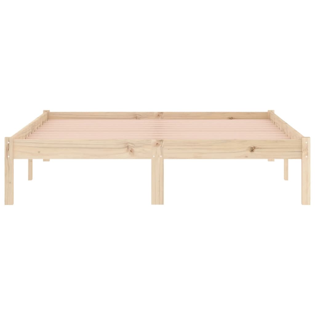 tömör fenyőfa ágy matrac nélkül 137 x 190 cm