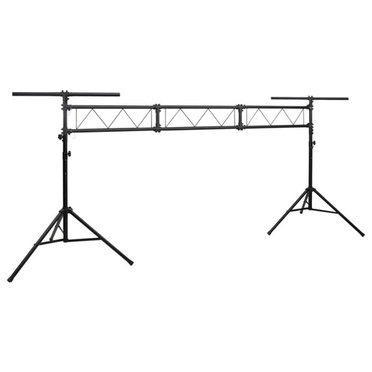 fekete acél lámpatartó 438 x 115 x (180-300) cm
