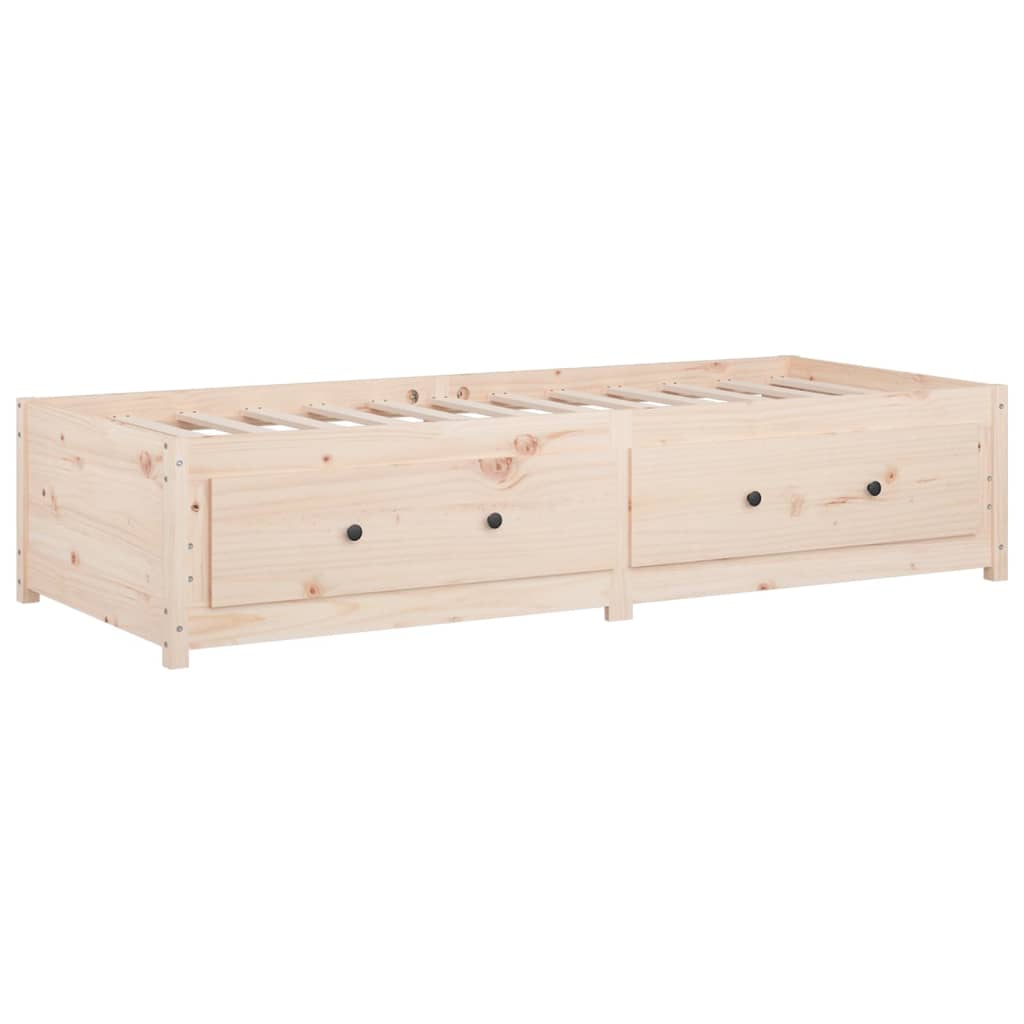 tömör fenyőfa kanapéágy matrac nélkül 80 x 200 cm