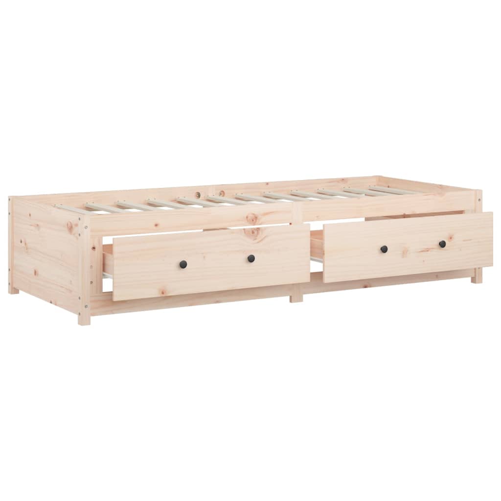tömör fenyőfa kanapéágy matrac nélkül 80 x 200 cm