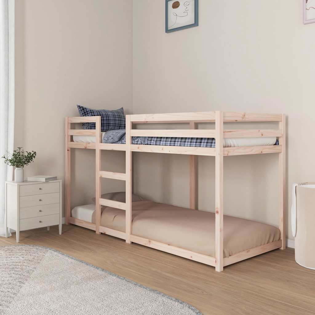 tömör fenyőfa emeletes ágy 80x200 cm