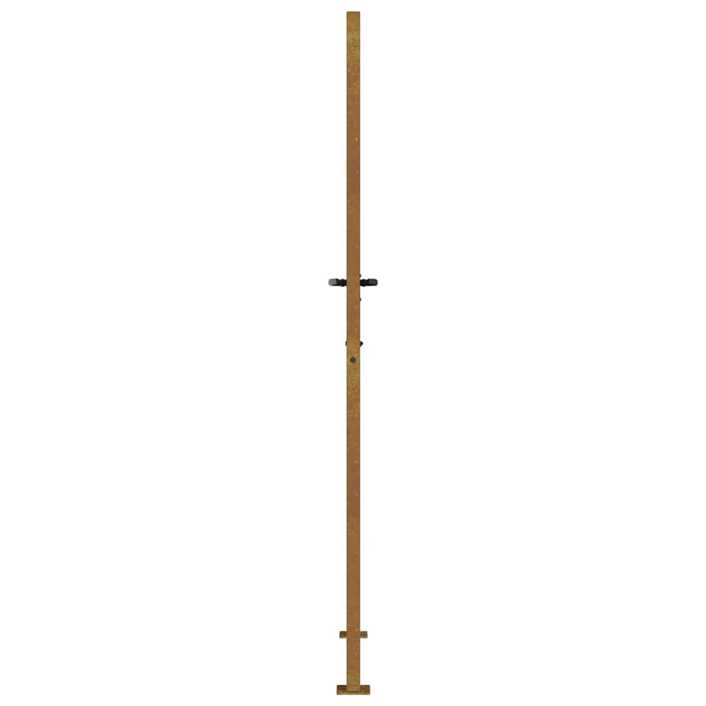rozsdaszínű famintás corten acél kerti kapu 105 x 205 cm
