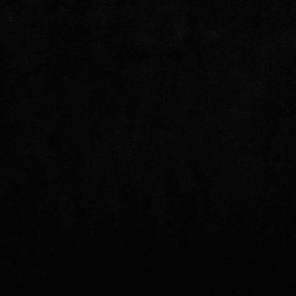 fekete bársony kutyaágy 80 x 45 x 30 cm