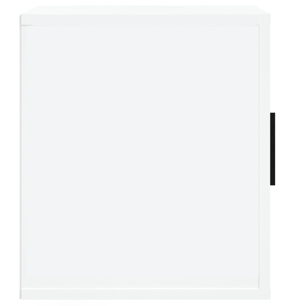 fehér magasfényű szerelt fa TV-szekrény 100x35x40 cm
