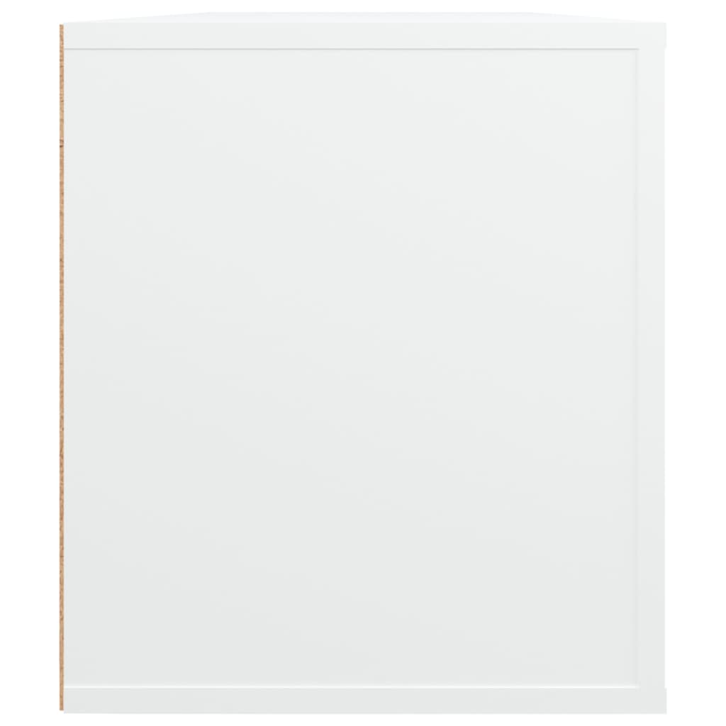 fehér szerelt fa TV-szekrény 100 x 35 x 40 cm