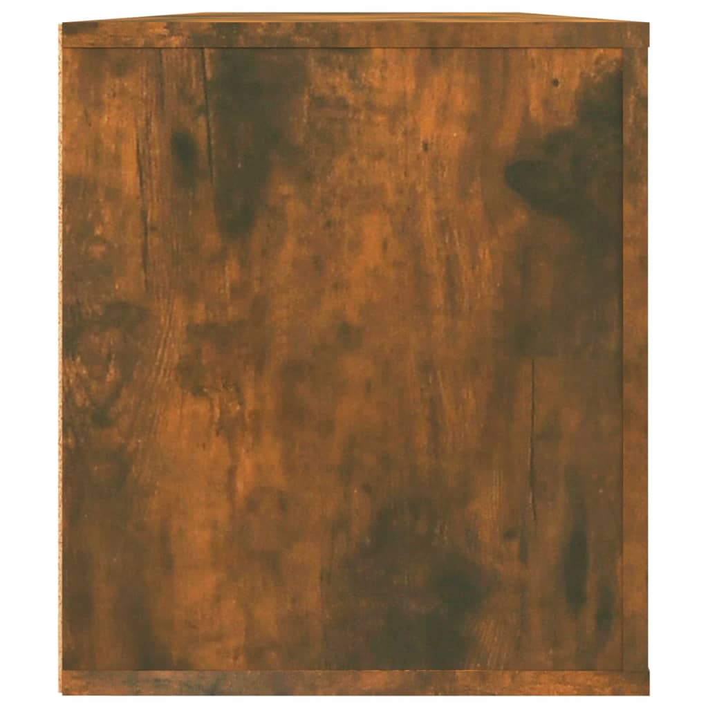 füstös tölgy színű szerelt fa TV-szekrény 100 x 35 x 40 cm