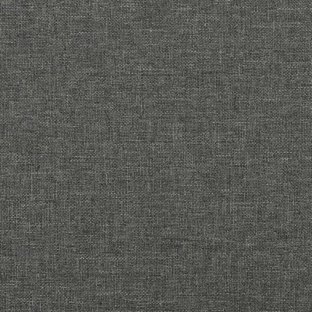sötétszürke szövet ágykeret matrac nélkül 120x200 cm