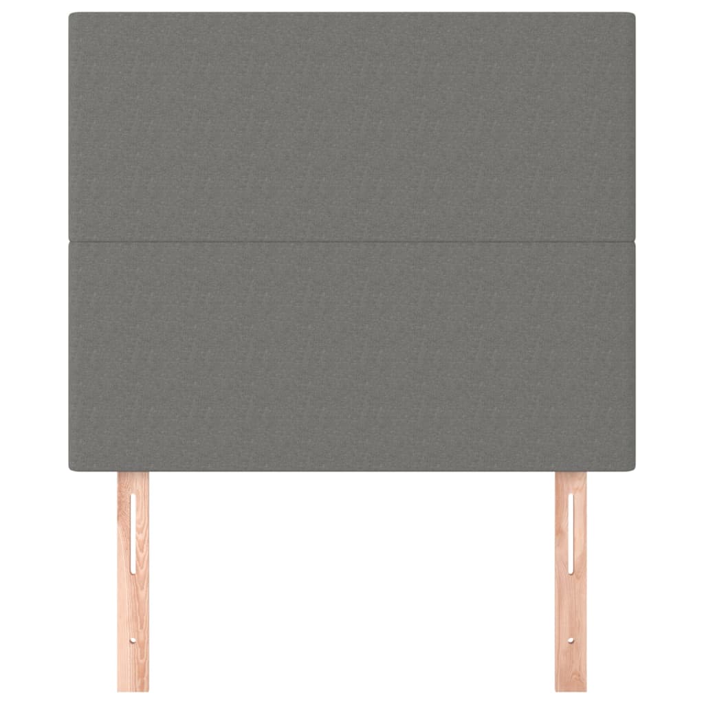 2 db sötétszürke szövet fejtámla 90x5x78/88 cm