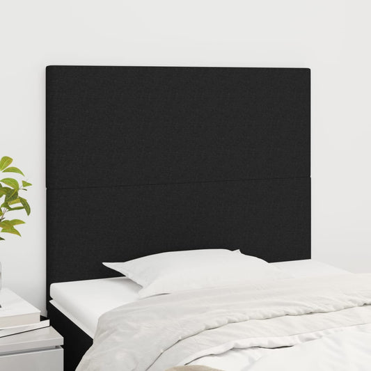 2 db fekete szövet fejtámla 90x5x78/88 cm