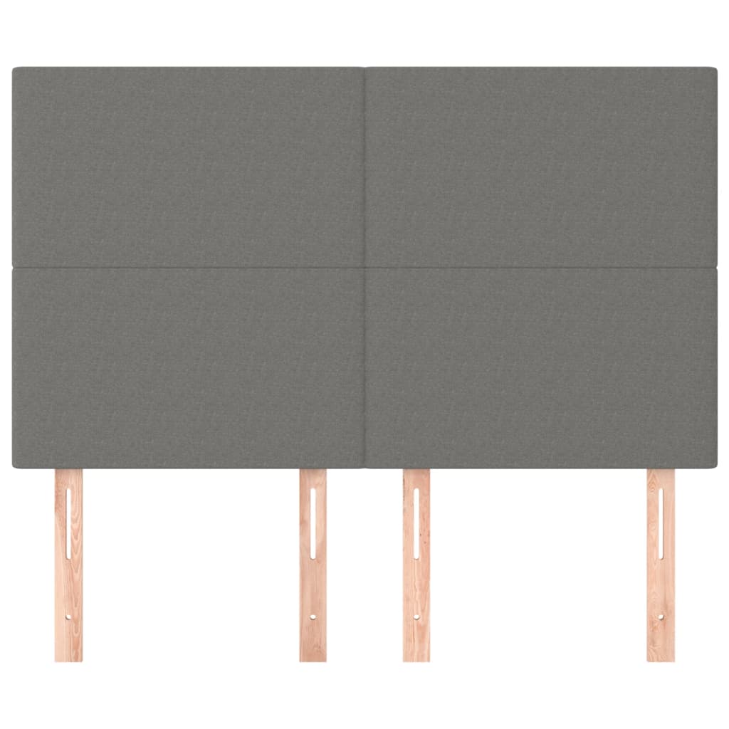 4 db sötétszürke szövet fejtámla 72 x 5 x 78/88 cm