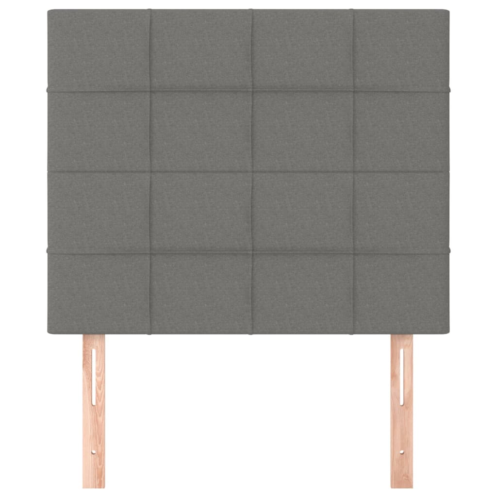 2 db sötétszürke szövet fejtámla 90x5x78/88 cm