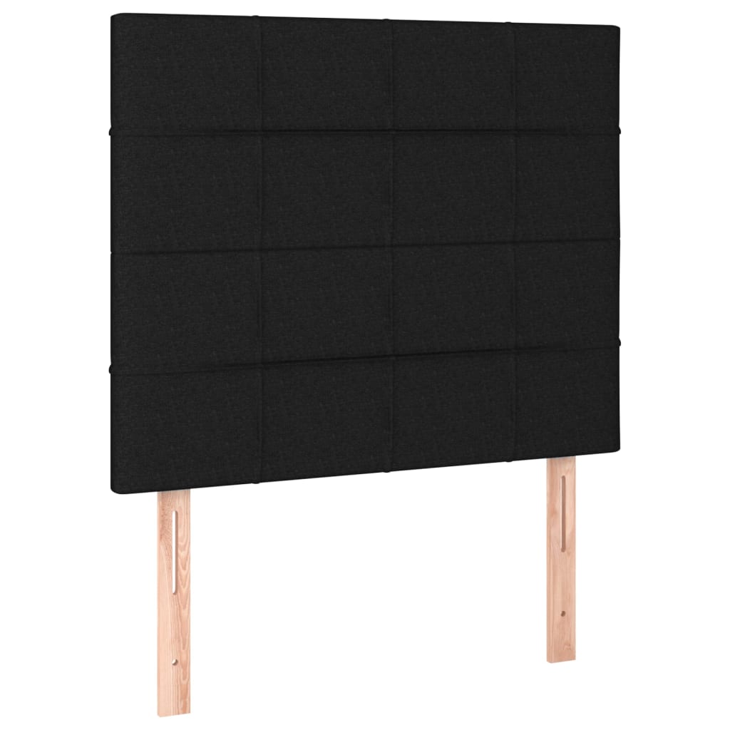 2 db fekete szövet fejtámla 90x5x78/88 cm